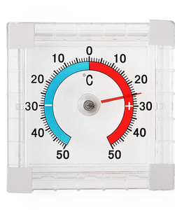 Термометр на липучке уличный (квадратный)
